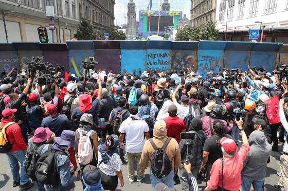 Mexican teachers protest!