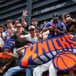 Manhattan turns orange and blue in the massive Knicks parade.