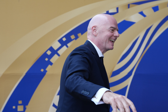 Photograph taken on July 19, showing FIFA President Gianni Infantino arriving at the 2026 World Cup final. EFE/Omar Alonso.