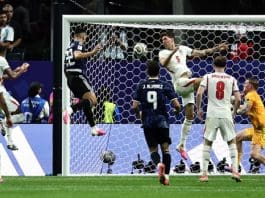“Don’t Cry for me Argentina” Lautaro Martinez of Argentina scores the 2-1 during the FIFA World Cup 2026 semifinals match England against Argentina, in Atlanta, USA, 15 July 2026. EFE/EPA/RONALD WITTEK