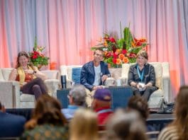 Polyvagal fight, flight or love reflex? Experts Arielle Schwartz (L), Michael Allison (C), and Jan Winhall during the 2025 PVI International Gathering in Amelia Island, Florida, U.S. EFE/Mark Krancer