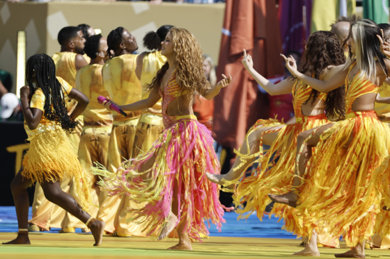 Shakira and others perform at World Cup Soccer Final! Shakira and others perform at World Cup Soccer Final!