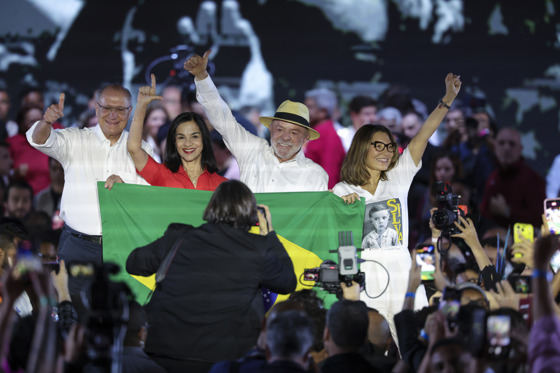 Lula da Silva after reelection in Brazil.