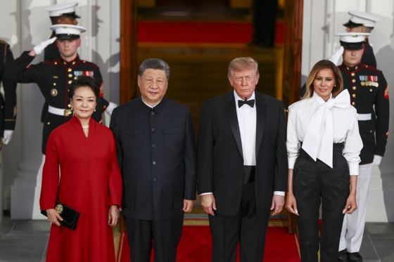 China & USA Diplomatic Protocol Display!