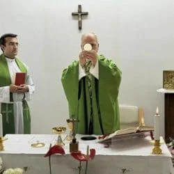 Leo XIV, officiating mass and looking well in the first photographs after his operation.