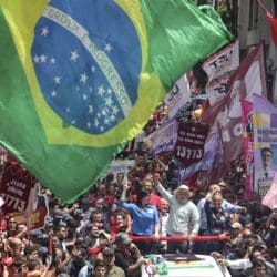 Either Lula or Bolsonaro today in Brazil.